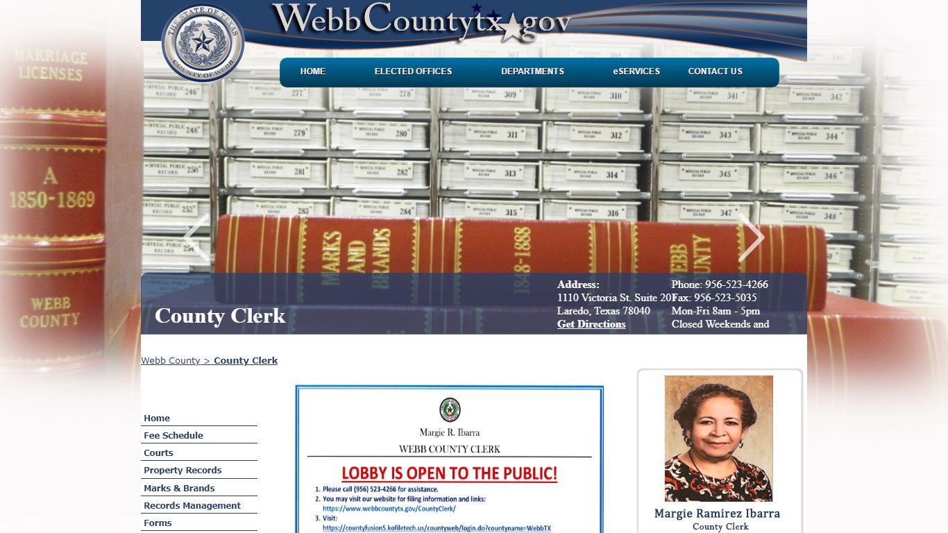 County Clerk - Webb County, Texas